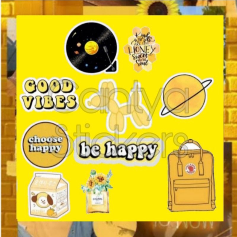 

Sticker Aesthetic Yellow // Stiker Kuning Aesthetic // Stiker Journal Kuning //Sticker Journal Yellow Aesthetic Murah