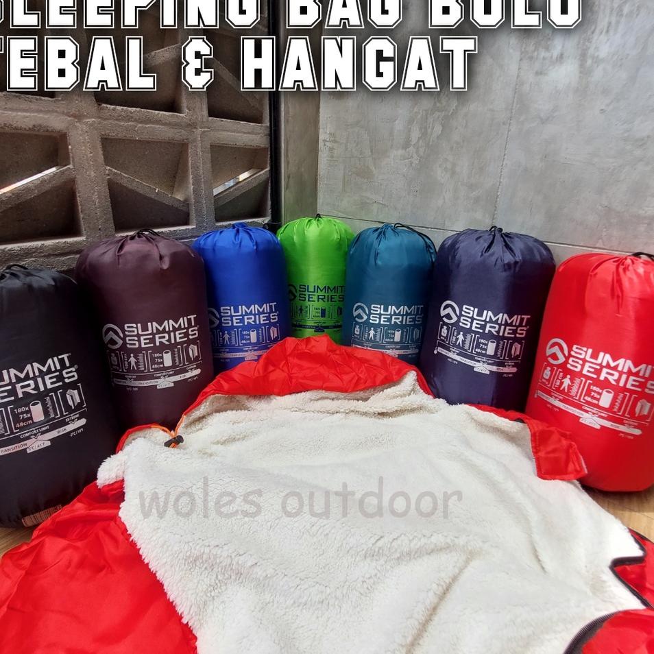 Pasti Hemat PAKET SLEEPING BAG BULU TEBAL &amp; MATRAS CAMPING + BANTAL ANGIN / PAKET SLEEPING BAG DAN MATRAS