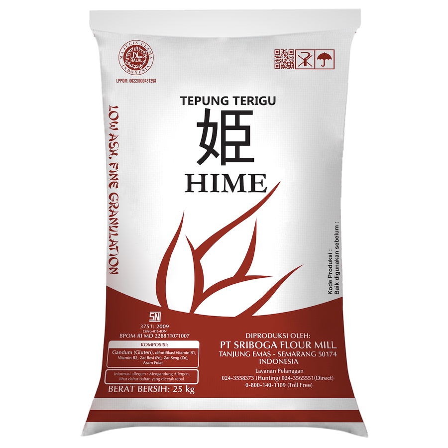 

ADY78 Tepung Terigu Sriboga Hime 1 Sak (25 kg)