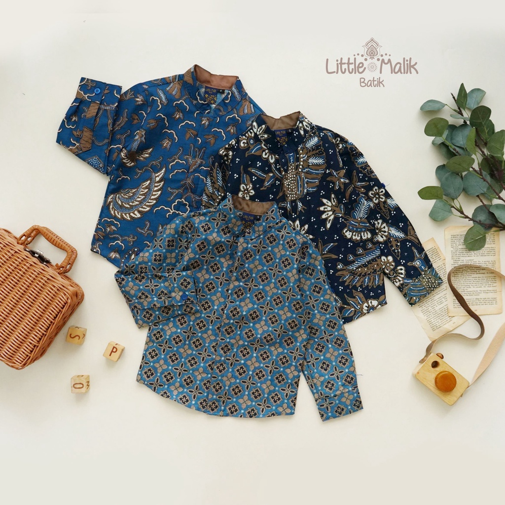 Kemeja Batik Anak Lengan Panjang By Little Malik Batik, Lawasan Solo