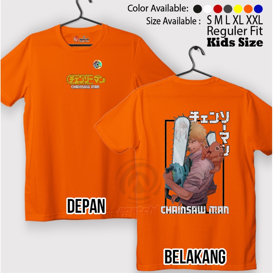 Baju Kaos atasan Anak Laki - Laki Agatchi Motif Chanshaw Man V4