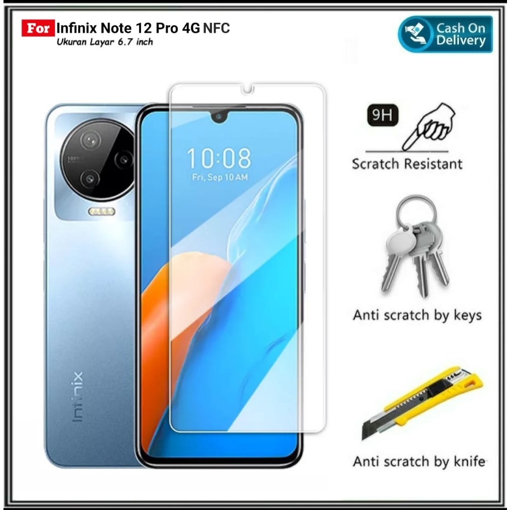 Tempered Glass Infinix Note 12 PRO 4G NFC Infinix Note 12 (2023) Anti Gores Kaca For Infinix