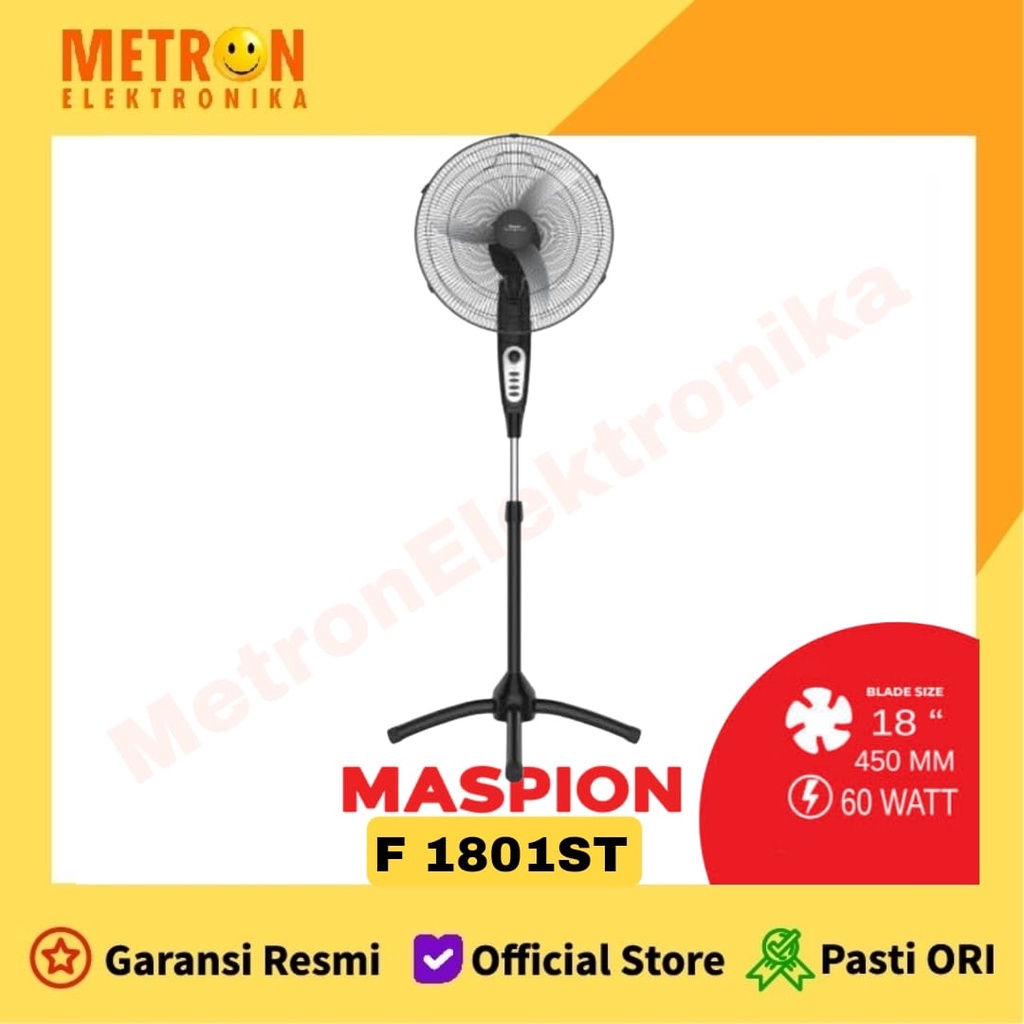 Maspion F 1801 ST Stand Fan 18&quot; KIPAS ANGIN BERDIRI F1801ST