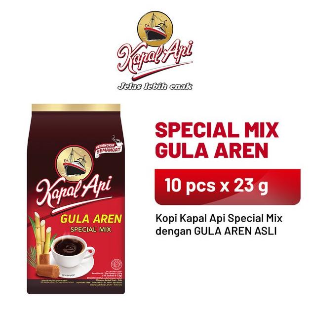 

[BISA COD] KAPAL API Special Mix Gula Aren 1 Pack (10 x 23 gr)