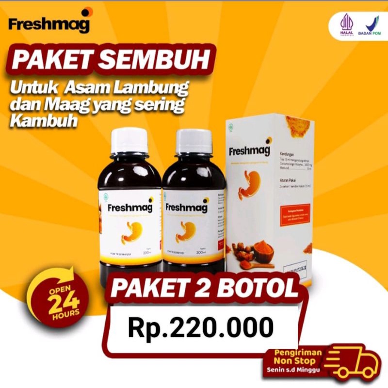 

FRESHMAG obat herbal 3X lebih efektif mengatasi maag gerd magh