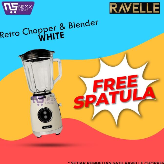 RAVELLE - Retro Chopper & Blender 2-in-1 - PEARL WHITE