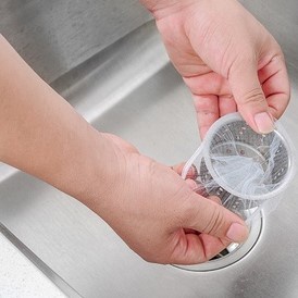 30 pcs Saringan sampah wastafel Jaring Saringan Wastafel filter cuci piring sisa sampah makanan Sink Filter Net Strainer