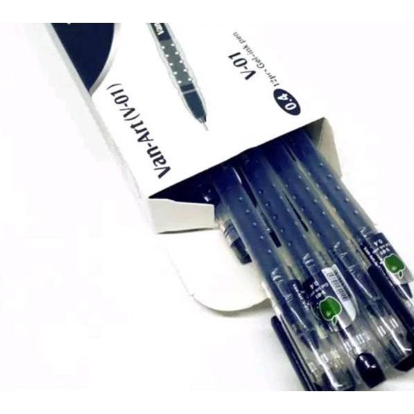 

⇛ Bolpoin New Gel Van-Art V-01 ( 1 kotak 12 pc) ฿
