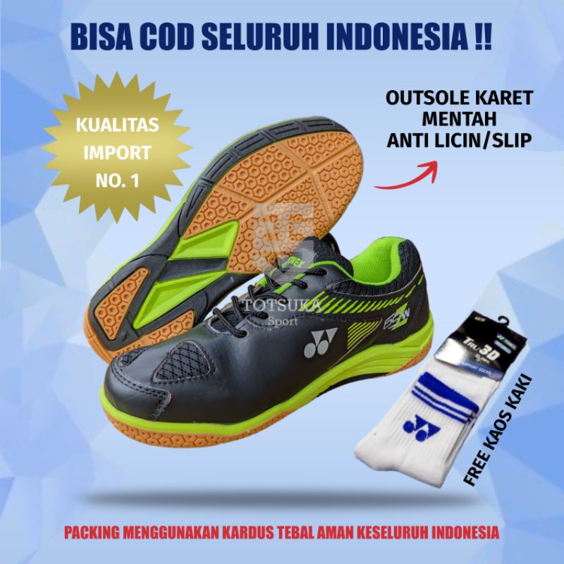 Sepatu badminton bulutangkis sol karet