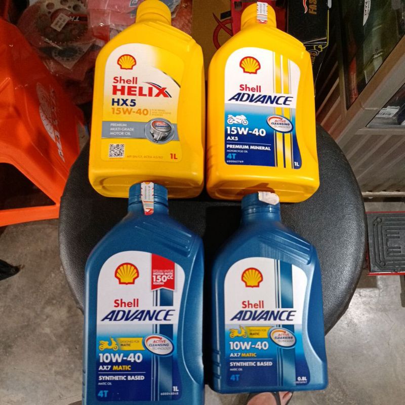 oli Shell advance, helix, ax7 matic dan bebek + oli gardan