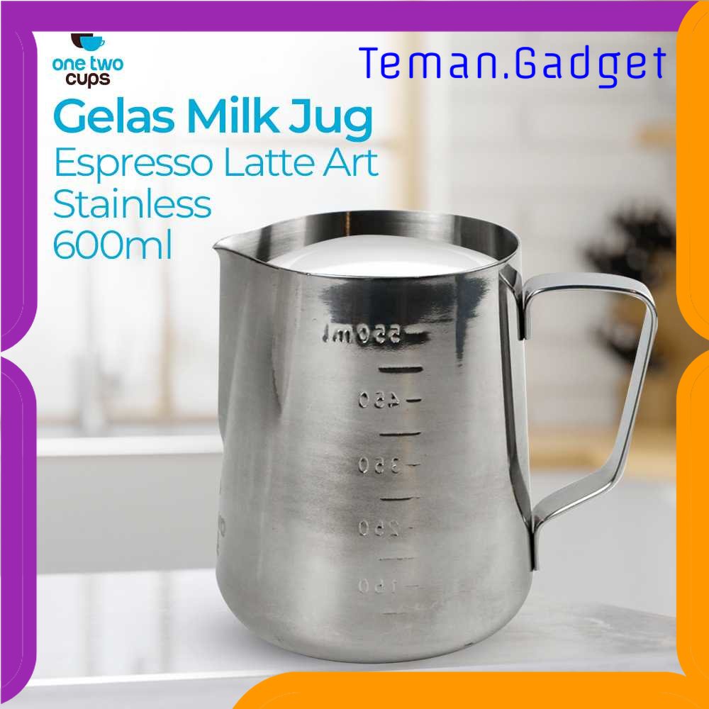 TG - DPR One Two Cups Gelas Milk Jug Kopi Espresso Latte Art Stainless Steel - ZM0078