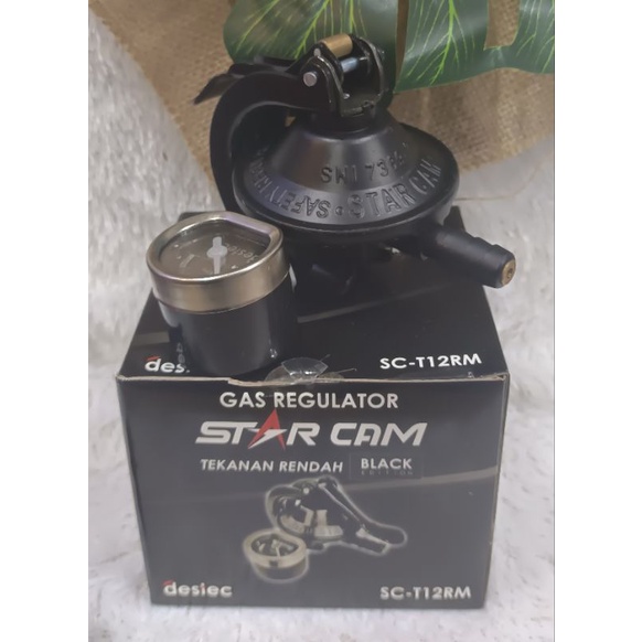 Regulator kompor LPG STARCAM+METER Star Cam Pengaman Gas Anti Bocor Original Destec Star Cam