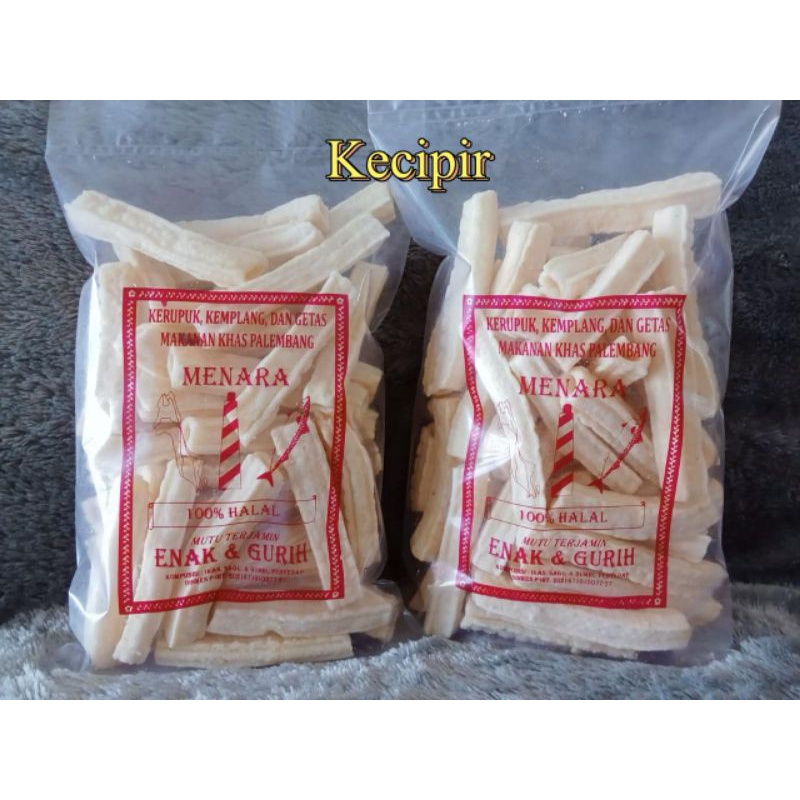 

KERUPUK KECIPIR SUPER IKAN TENGGIRI / KERUPUK KEMPLANG PALEMBANG / 250 GRAM