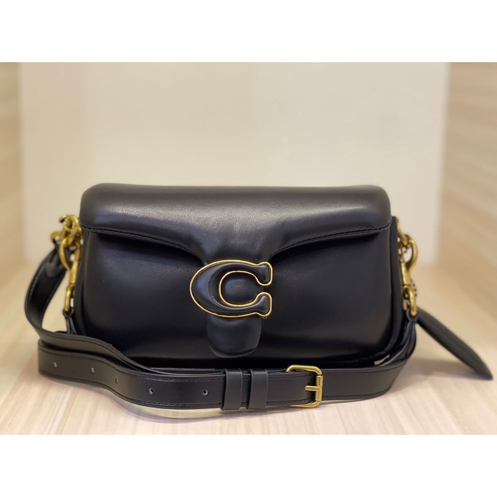 TAS WANITA BRANDED COACH TABBY PILLOW PINK FUCHSIA MINI SZ 18 SHOULDER BAG