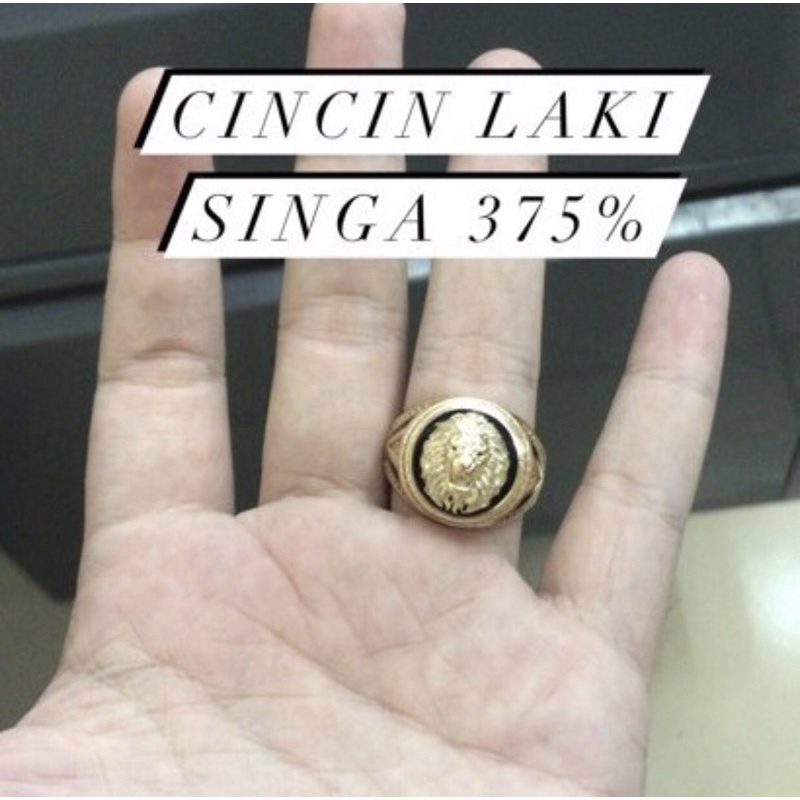 Cincin laki model singa kadar 375 8k