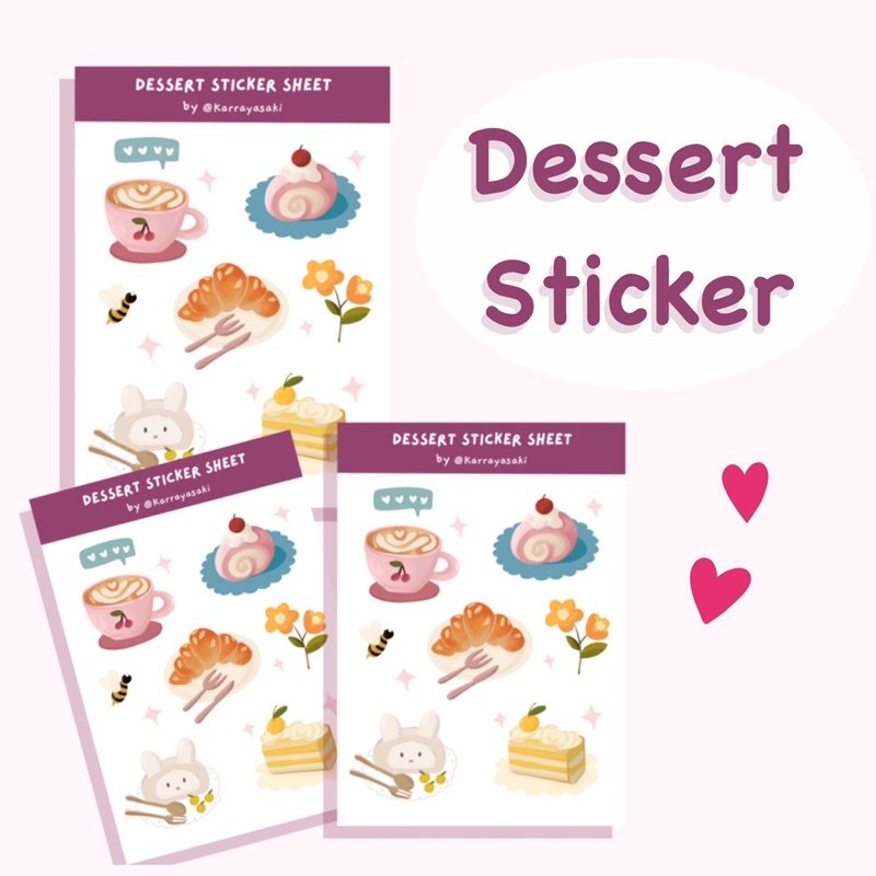 

STICKER SHEET | STICKER DESSERT | STIKER JOURNALING
