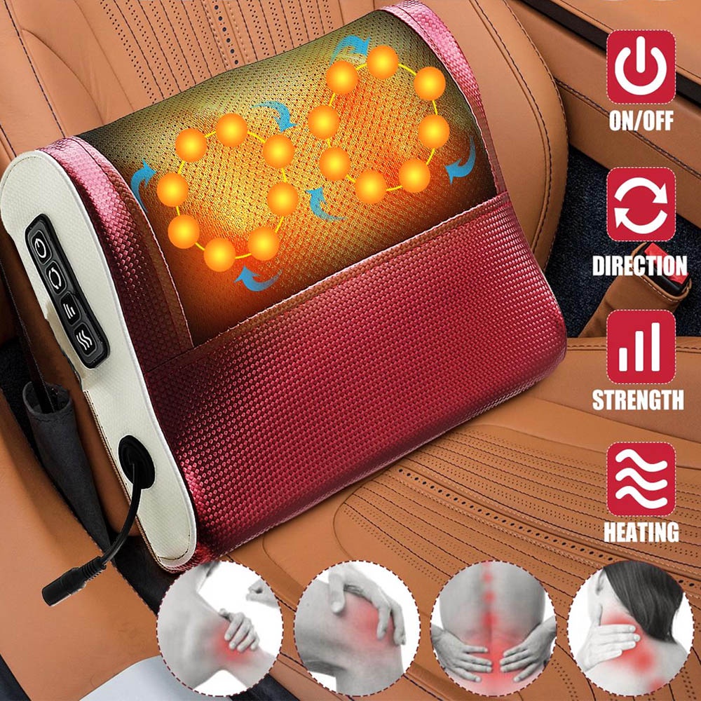 Cervical Massage Pillow P311 Alat Pijat Multifungsi Untuk Pijat Leher, Pinggang, Kaki Dan  Elektrik Bagian Tubuh - Bantal Pijat Portable Alat Pijat Mudah Dipakai