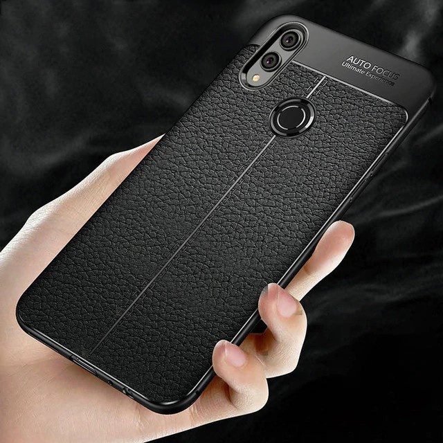 Xiaomi Redmi Note 7 / Note 8 / 8 Pro Casing Auto Focus Leather SoftCase Casing Kulit Silikon