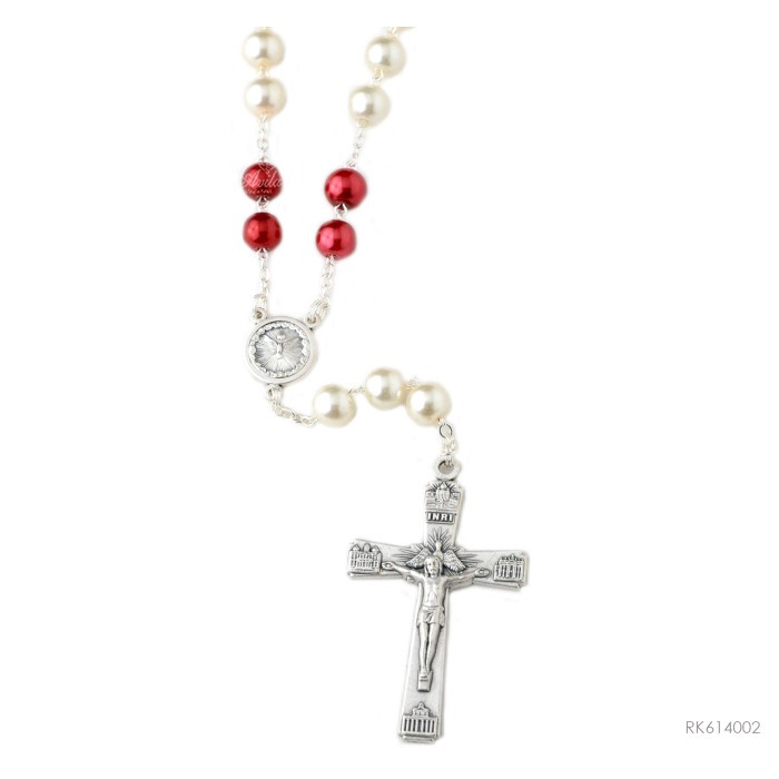 

Nemodorry Kaplet Roh Kudus Mutiara 8Mm Artificial Italy Rosario Doa Katolik