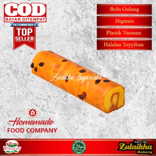 Roll Cake original kismis/bolu gulung original kismis