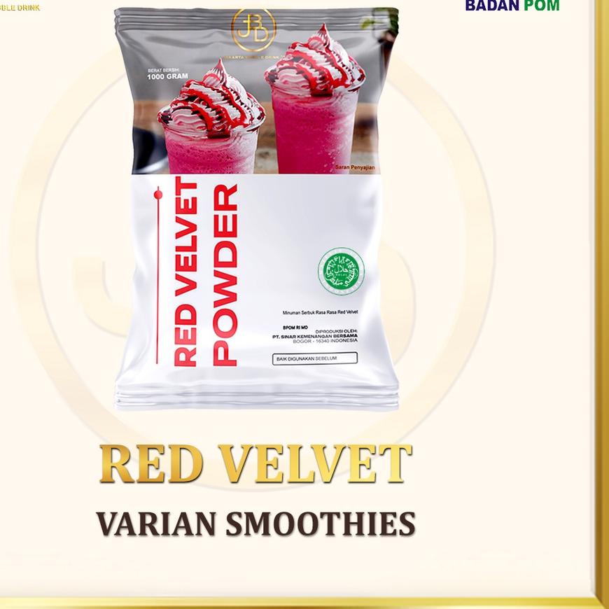 

Diskon✔️Bubuk Minuman RASA RED VELVET 1 KG - JBD | HALAL|KD9