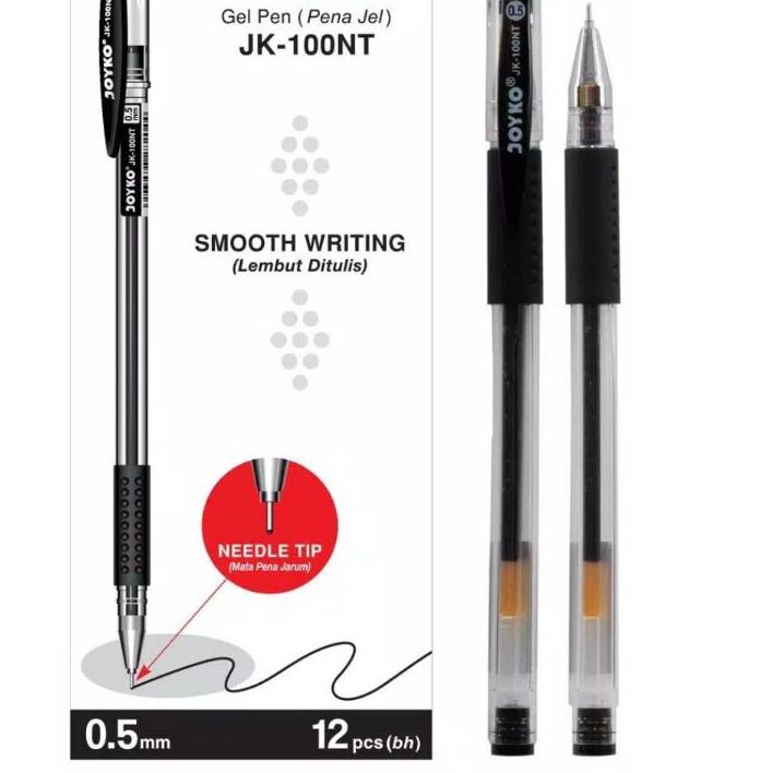 

¤¤» Pulpen Joyko Gel JK 100NT 0.5mm Grosir (1 Lusin)