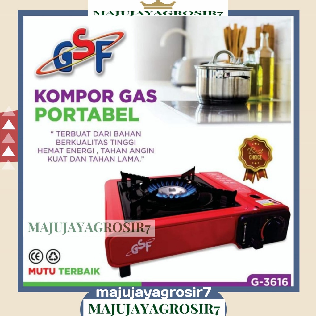 KOMPOR PORTABLE / KOMPOR GAS PORTABEL GSF G-3616 / KOMPOR PORTABLE GSF 3616 / KOMPOR GAS PORTABLE