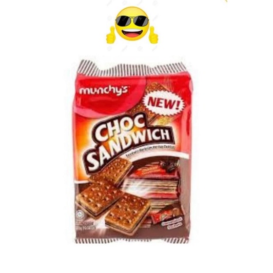 

MUNCHYS CHOCO SANDWICH - MUNCHY'S SANDWICH BERKRIM PERISAI COKLAT