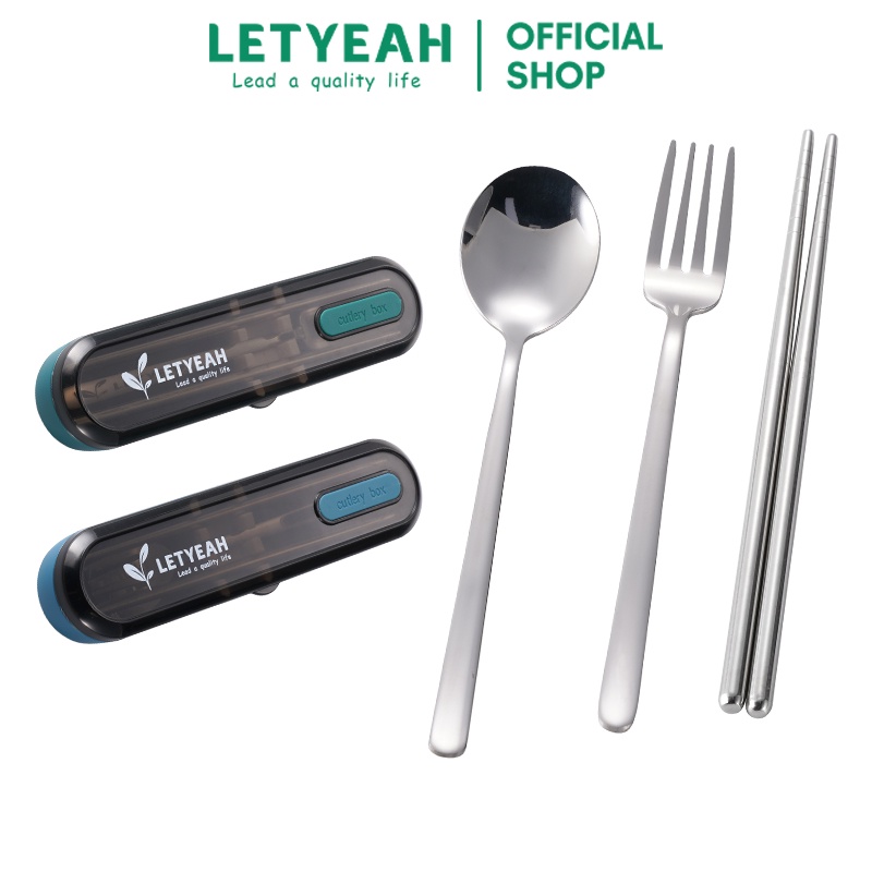 Jual Letyeah Cutlery Set Stainless Pcs Alat Makan Travel Set Shopee