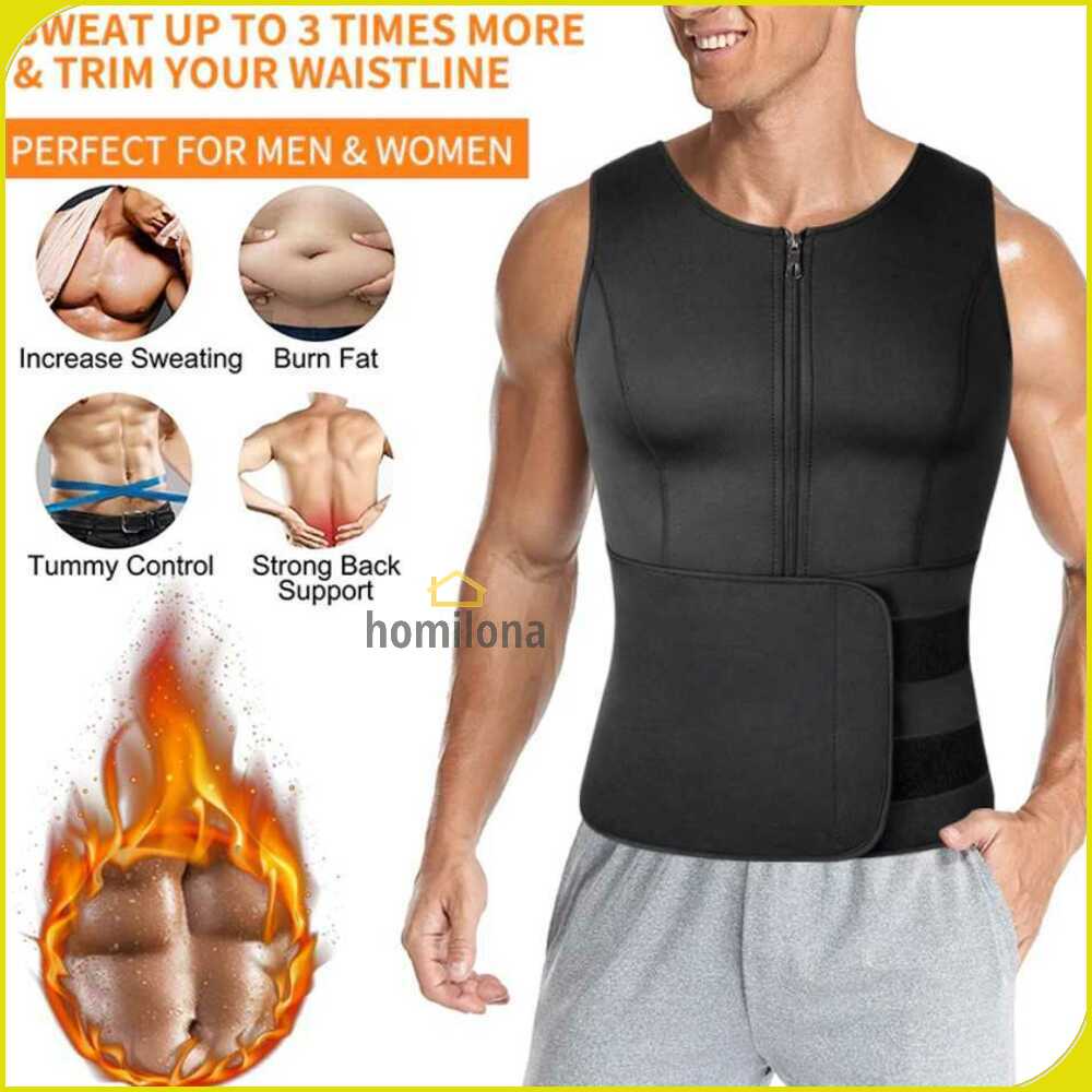 TaffSPORT Korset Pembentuk Badan Pria Shaper Corset Vest Single Velcro - MWL10