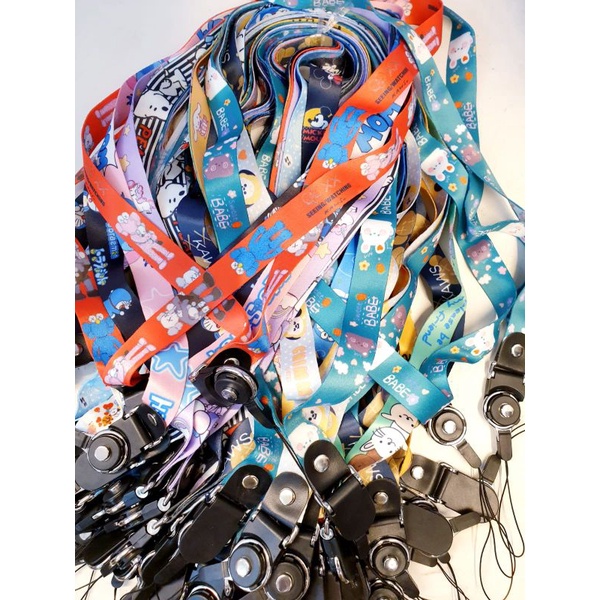 Lanyard Gantungan hp tali gantungan tali hp slemosng tali gantungan motif warba warni