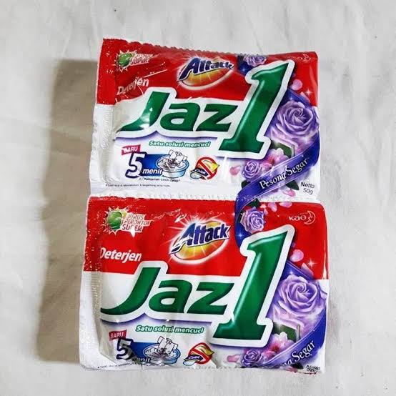 Detergent bubuk attack Jaz 1 ( 1 renceng isi 6) deterjen Jaz one bersih dan harum