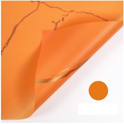 AGG-290 Wrapping Paper Motif Marble / Cellophane Marble Gold / Kertas Buket Bunga