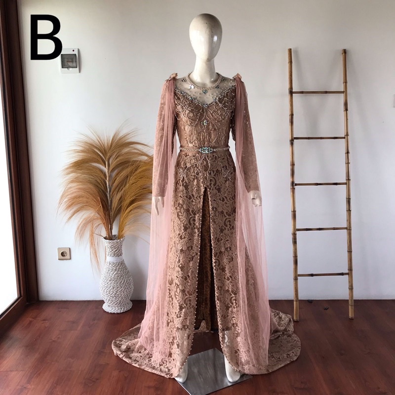 kebaya pengantin putri moka/kebaya pengantin coklat muda