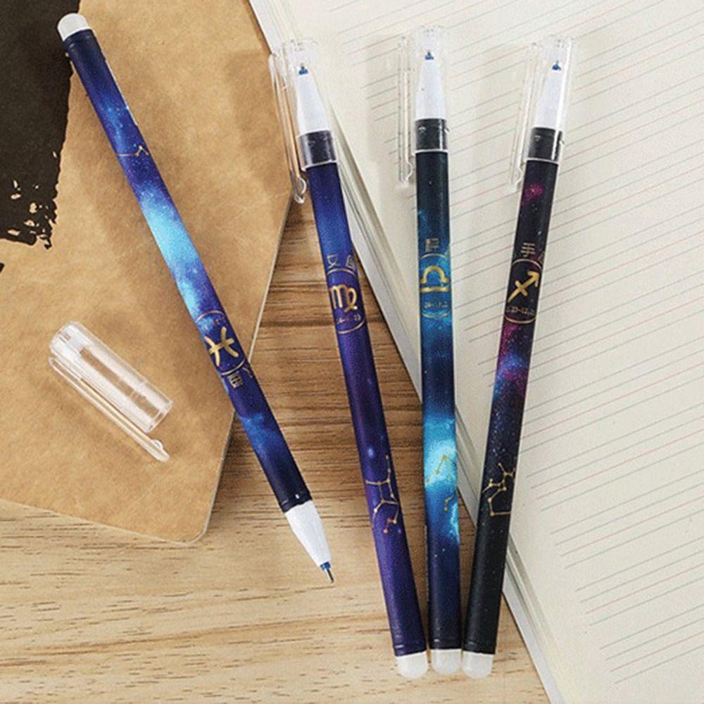 R-flower 12PCS/Set Gel Pen Alat Tulis Kreatif 0.5mm Dihapus Pen