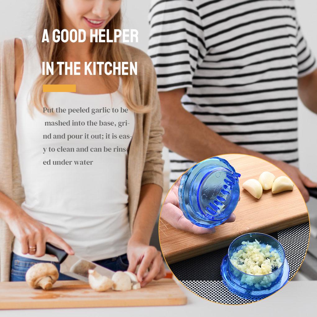 Garlic Ginger Grinder Mincer Press Peeler Alat Putar Dapur Penghancur Pemeras