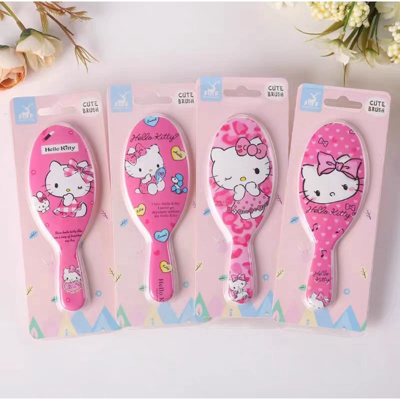 Sisir Anak Karakter Oval Anti Kusut Sisir Rambut Korea Model Oval Karakter Bahan Impor Korea