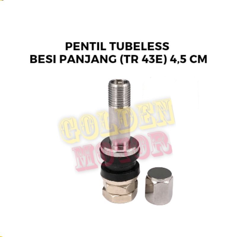 Pentil Tubles Picu Tubles Tutup Picu Panjang Besi Ban Motor Ban Mobil Universal