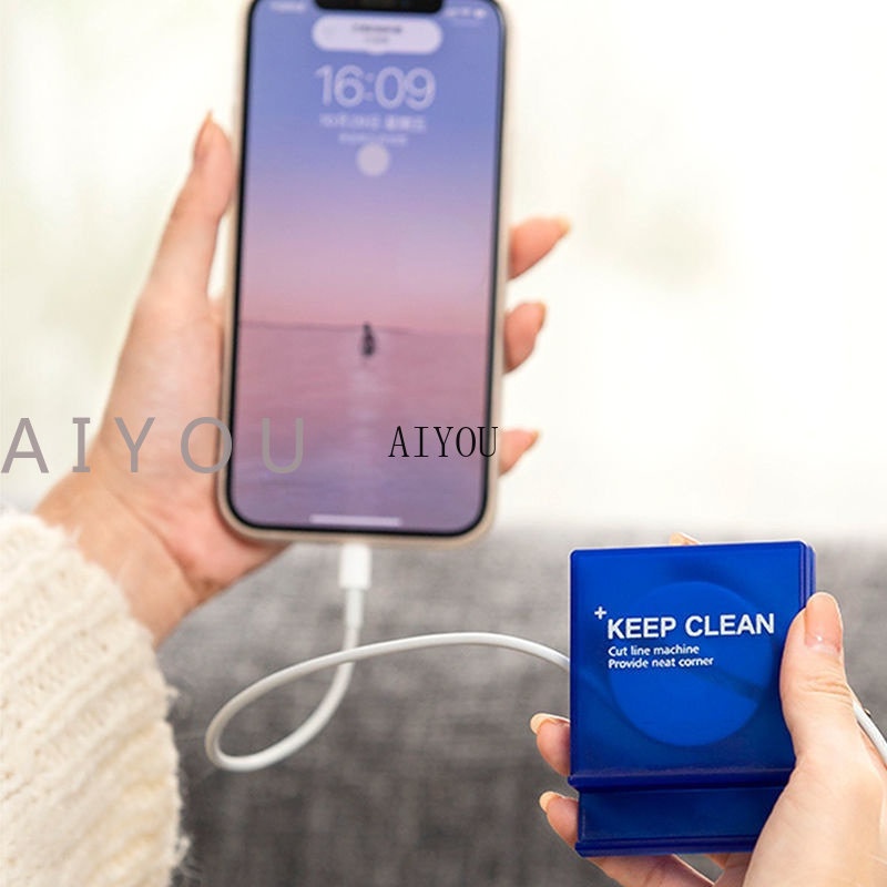 Rotatable Earphone Winder Kabel Charger Kawat Kotak Penyimpanan USB Cord Organizer Adjustsble Cables Winder Kotak Kabel Polipropilena Dengan Stand Square