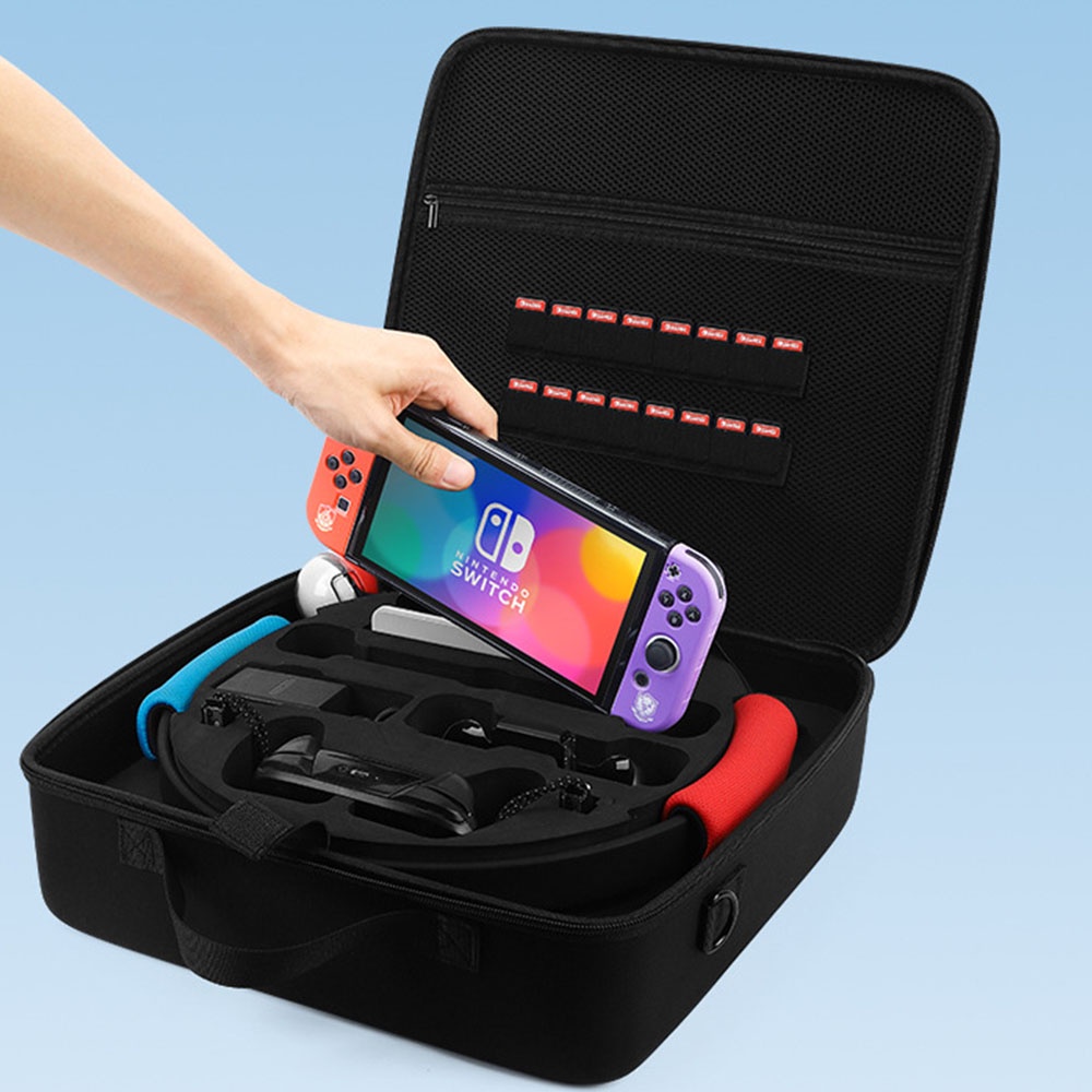 Switch Pokémon Scarlet Dan Violet Storage Bag Untuk Switch V1 V2/OLED/Lite Model Konsol Game Tas Penyimpanan Aksesoris
