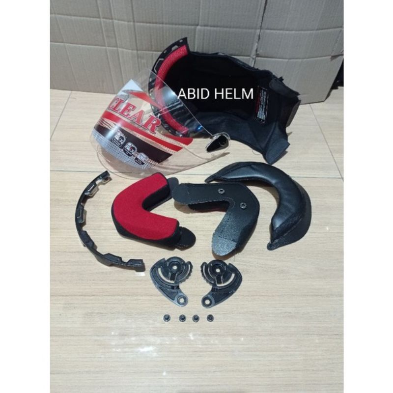 paket busa nhk r6 paket komplit busa dan kaca visor helm nhk R6 r 6 warna bening