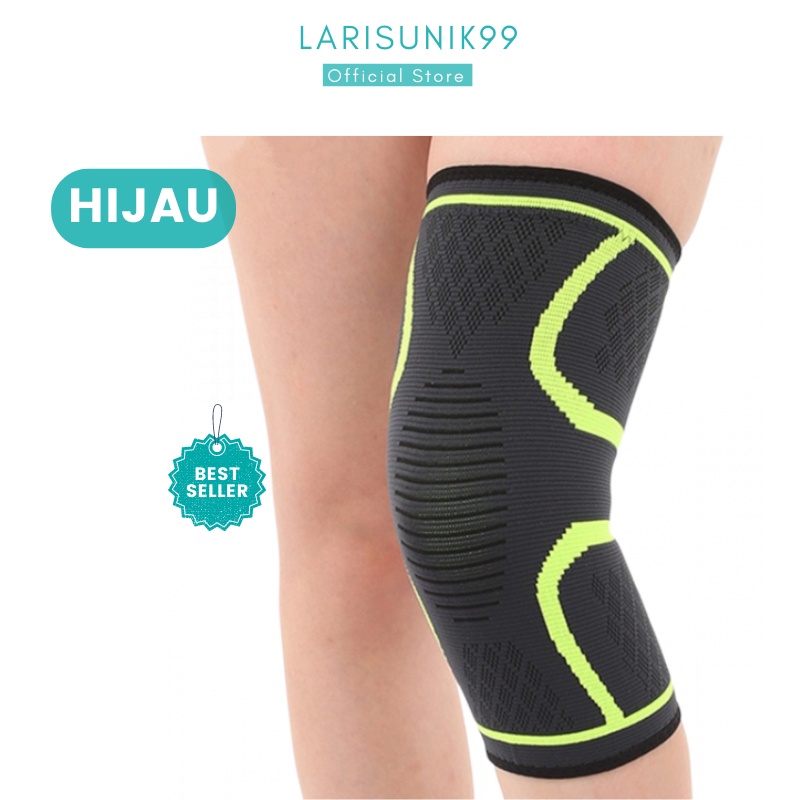 Deker Lutut Perlengkapan Olahraga Fitness Knee Compression Pad Support Elastis Pelindung Lutut