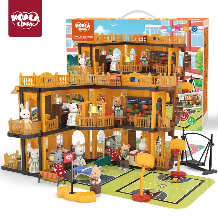 TERBARU koala diary town house school Mainan Rumah Anak Mainan Edukasi Anak set mainan rumah2an pret