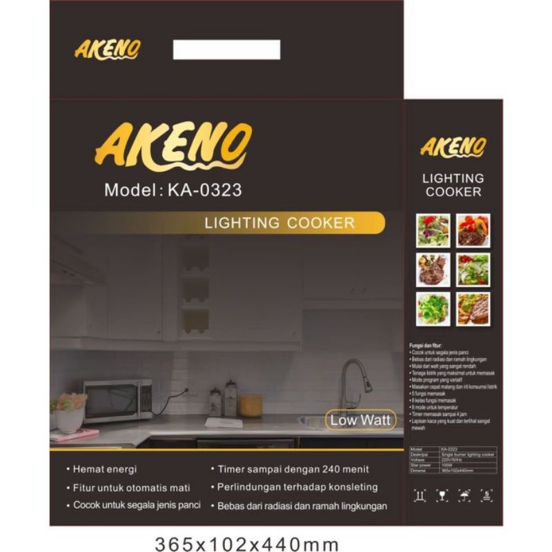 Kompor listrik akeno tipe 2023