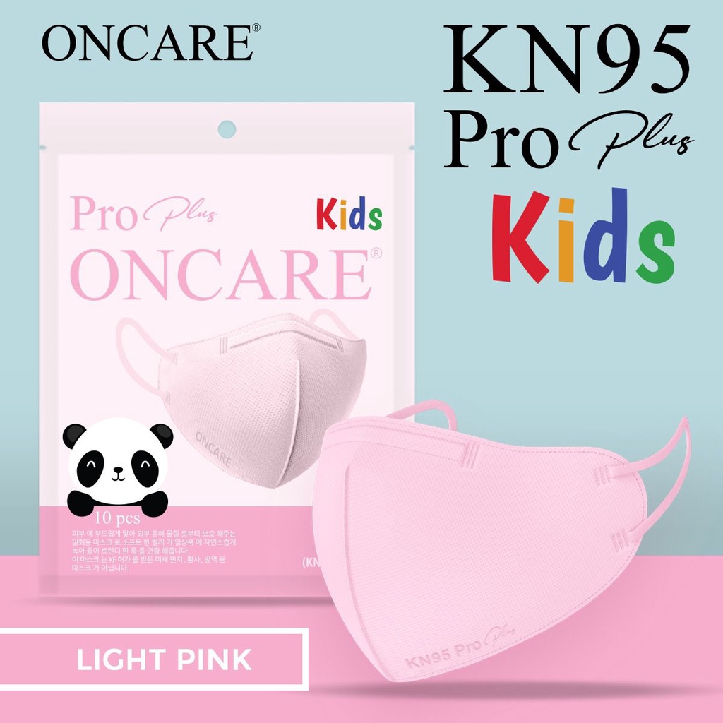 Masker Kn95 Pro Plus Anak OnCare Warna Warni 5 ply Isi 10 Pcs