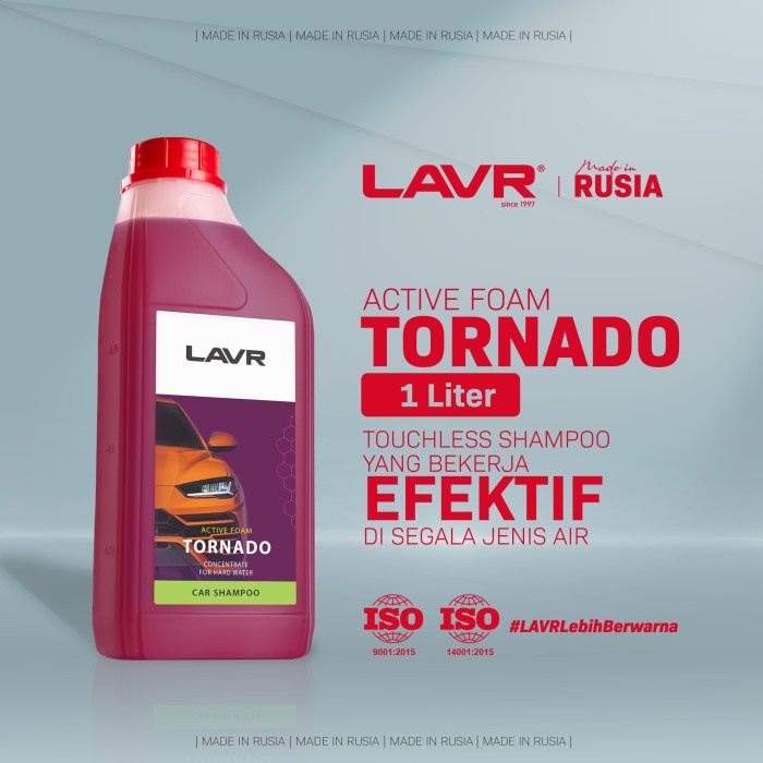 Wash Touchless Shampoo Lavr Active Foam Tornado 1 Liter (1Pcs)
