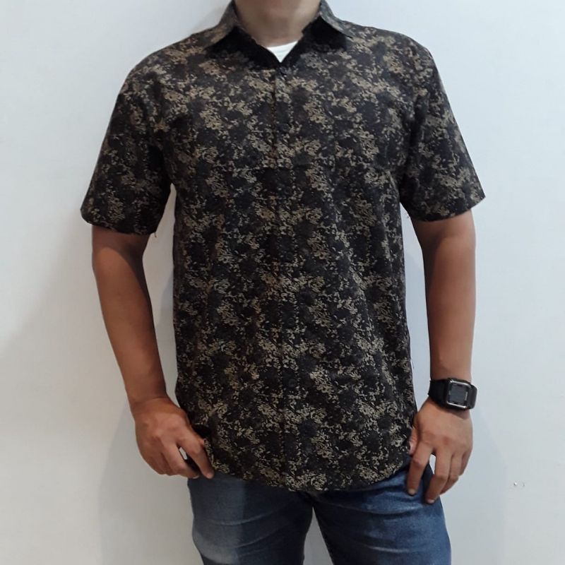 Kemeja Pria Kemeja Printing tangan pendek by 3nthree