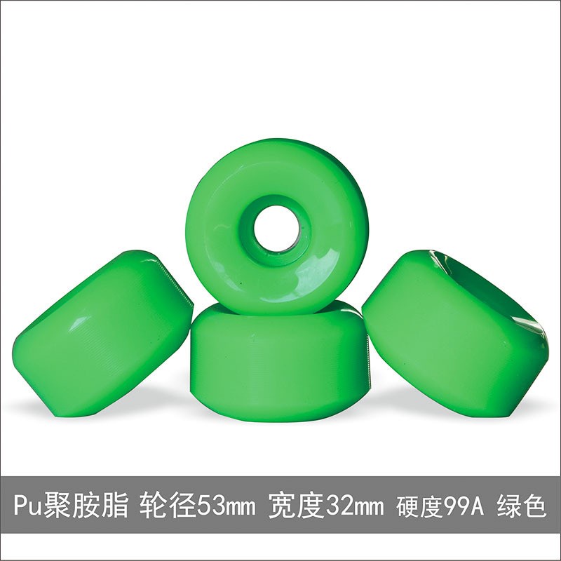53* 34MM 99A Roda skateboard Bentuk H 4pcs candy color 2use road wheel Roda skateboard slide