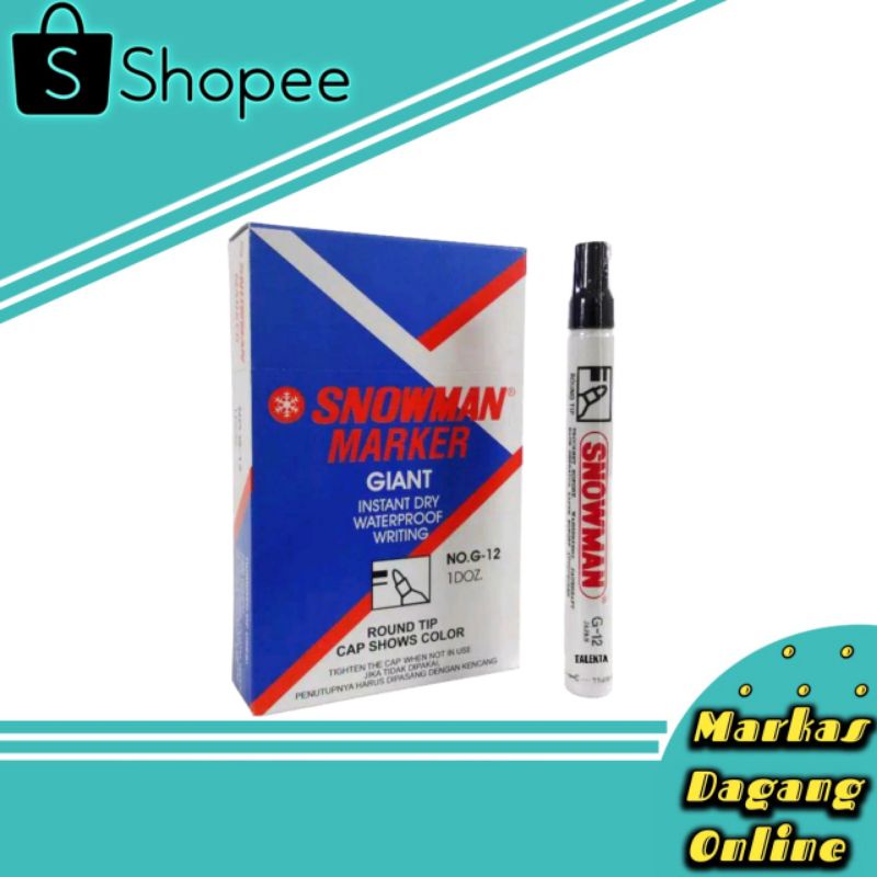 

Spidol Snowman Permanen G-12 / Spidol Permanent
