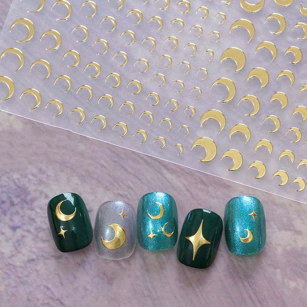 Needway Bintang Stiker Kuku Kreatif Ins Gaya Perekat Diri Manikur Aksesoris Korea Nail Art Nail Art Dekorasi